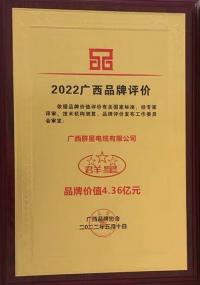 2022年廣西企業(yè)品牌價值